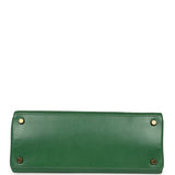 Vintage Hermes Kelly Retourne 28 Vert Benghal Courchevel Gold Hardware - Thumbnail View 6