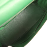 Vintage Hermes Kelly Retourne 28 Vert Benghal Courchevel Gold Hardware - Thumbnail View 8