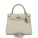 Hermes Kelly Retourne 25 Beton Togo Palladium Hardware - Thumbnail View 1