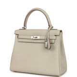Hermes Kelly Retourne 25 Beton Togo Palladium Hardware - Thumbnail View 5