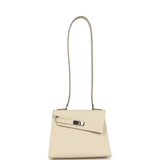 Pre-owned Hermes Kelly Sellier en Desordre 20 Craie Epsom Palladium Hardware - Thumbnail View 8