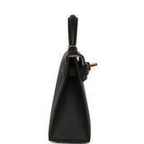 Hermes Special Order (HSS) Kelly Sellier 20 Black Verso Epsom Gold Hardware - Thumbnail View 3
