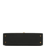 Hermes Special Order (HSS) Kelly Sellier 20 Black Verso Epsom Gold Hardware - Thumbnail View 6