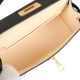 Hermes Special Order (HSS) Kelly Sellier 20 Black Verso Epsom Gold Hardware - Thumbnail View 8