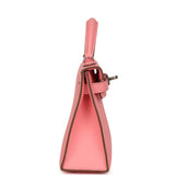 Hermes Kelly Sellier 20 Rose Confetti Epsom Palladium Hardware - Thumbnail View 3