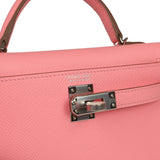 Hermes Kelly Sellier 20 Rose Confetti Epsom Palladium Hardware - Thumbnail View 7