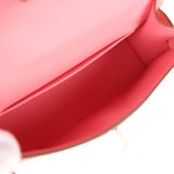 Hermes Kelly Sellier 20 Rose Confetti Epsom Palladium Hardware - Thumbnail View 8