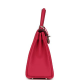 Hermes Kelly Retourne 25 Rose Mexico Togo Palladium Hardware - Thumbnail View 3