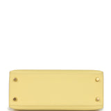 Hermes Kelly Sellier 25 Jaune Poussin Epsom Gold Hardware - Thumbnail View 6