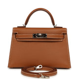 Pre-owned Hermes Kelly Sellier 20 Gold Epsom Palladium Hardware - Thumbnail View 1