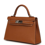 Pre-owned Hermes Kelly Sellier 20 Gold Epsom Palladium Hardware - Thumbnail View 5