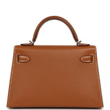 Pre-owned Hermes Kelly Sellier 20 Gold Epsom Palladium Hardware - Thumbnail View 4