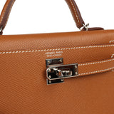 Pre-owned Hermes Kelly Sellier 20 Gold Epsom Palladium Hardware - Thumbnail View 7