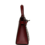 Hermes Kelly Sellier 20 Clouté Rouge H Box Palladium Hardware - Thumbnail View 3
