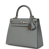 Hermes Kelly Sellier 25 Gris Pantin Epsom Palladium Hardware - Thumbnail View 5