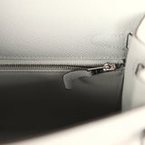 Hermes Kelly Sellier 25 Gris Pantin Epsom Palladium Hardware - Thumbnail View 9