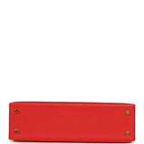 Hermes Kelly Sellier 20 Rouge de Coeur Madame Gold Hardware - Thumbnail View 6