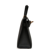 Hermes Kelly Sellier 20 Black Epsom Gold Hardware - Thumbnail View 3