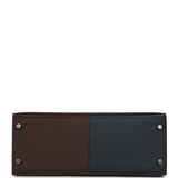 Pre-owned Hermes Kelly Sellier 28 Casaque Bleu Indigo and Rouge Sellier Epsom Palladium Hardware - Thumbnail View 6