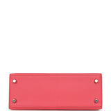 Hermes Kelly Sellier 25 Rose Lipstick Chevre Mysore Palladium Hardware - Thumbnail View 6