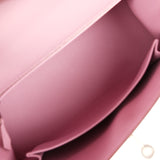 Pre-owned Hermes Kelly Sellier 25 Mauve Sylvestre Epsom Palladium Hardware - Thumbnail View 8