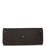 Hermes Kelly Voyage 50 Ebene Clemence Palladium Hardware - Thumbnail View 6