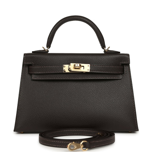 Hermes Kelly Sellier 20 Bai-Brun Epsom Permabrass Hardware