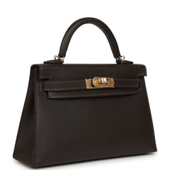 Hermes Kelly Sellier 20 Bai-Brun Epsom Permabrass Hardware