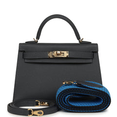 Hermes Kelly Sellier 20 Ardoise Epsom Permabrass Hardware