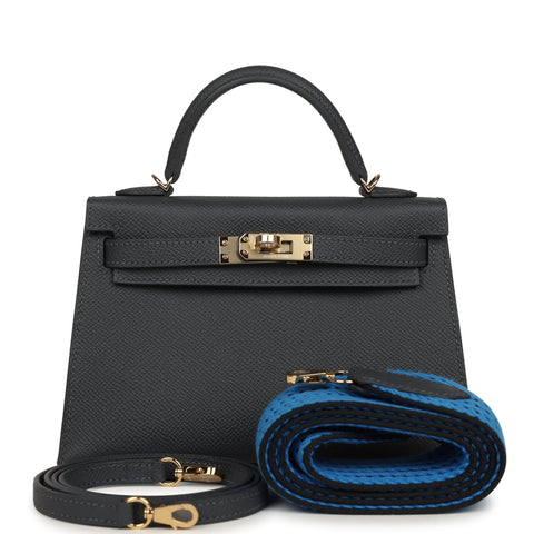 Hermes Kelly Sellier 20 Ardoise Epsom Permabrass Hardware