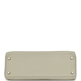 Pre-owned Hermes Kelly Retourne 32 Gris Perle Togo Palladium Hardware - Thumbnail View 6