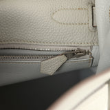Pre-owned Hermes Kelly Retourne 32 Gris Perle Togo Palladium Hardware - Thumbnail View 9
