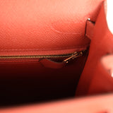 Hermes Kelly Sellier 28 Rouge Venitien Epsom Gold Hardware - Thumbnail View 9