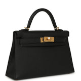 Hermes Kelly Sellier 20 Black Epsom Gold Hardware - Thumbnail View 2
