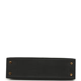 Hermes Kelly Sellier 20 Black Epsom Gold Hardware - Thumbnail View 6