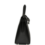 Pre-owned Hermes Kelly Sellier 28 Black Epsom Palladium Hardware - Thumbnail View 3
