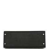 Pre-owned Hermes Kelly Sellier 28 Black Epsom Palladium Hardware - Thumbnail View 6