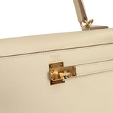 Hermes Kelly Sellier 25 Craie Epsom Gold Hardware - Thumbnail View 7