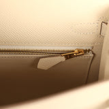 Hermes Kelly Sellier 25 Craie Epsom Gold Hardware - Thumbnail View 9