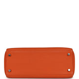 Pre-owned Hermes Kelly Retourne 28 Orange Togo Palladium Hardware - Thumbnail View 6
