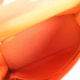 Pre-owned Hermes Kelly Retourne 28 Orange Togo Palladium Hardware - Thumbnail View 8