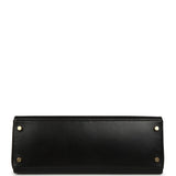 Vintage Hermes Kelly Retourne 32 Black Box Gold Hardware - Thumbnail View 6
