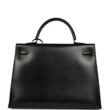 Vintage Hermes Kelly Sellier 35 Black Box Gold Hardware - Thumbnail View 4