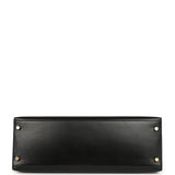 Vintage Hermes Kelly Sellier 35 Black Box Gold Hardware - Thumbnail View 6