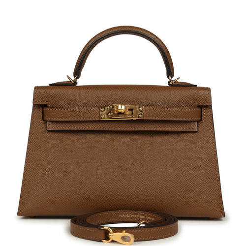 Hermes Kelly Sellier 20 Alezan Epsom Gold Hardware