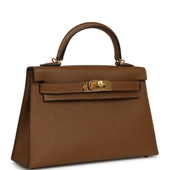 Hermes Kelly Sellier 20 Alezan Epsom Gold Hardware