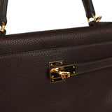 Pre-owned Hermes Kelly Retourne 25 Ebene Barenia Faubourg Gold Hardware - Thumbnail View 8