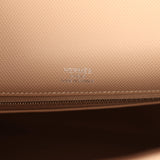 Pre-owned Hermes Ghillies Kelly Retourne 35 Argile Swift and Grain D'H Palladium Hardware - Thumbnail View 8