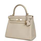 Pre-owned Hermes Kelly Retourne 28 Beton Togo Gold Hardware - Thumbnail View 5