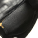 Hermes Kelly Retourne 25 Black Matte Alligator Gold Hardware - Thumbnail View 8